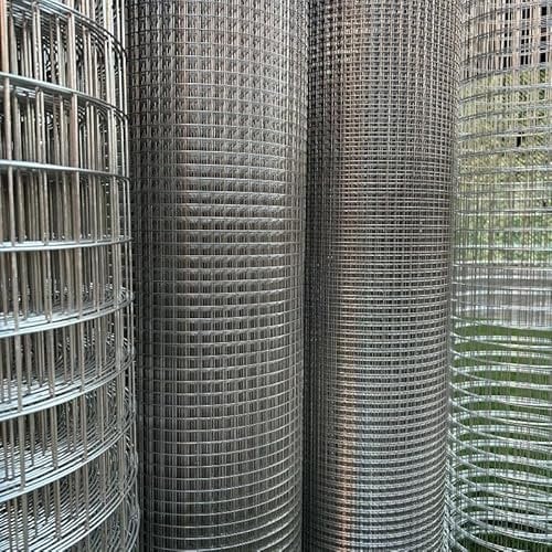 RETELANDIA -Rete acciaio inox antiruggine rotolo maglia 10x10 mm filo 1 mm h 100 cm VENDUTO AL METRO