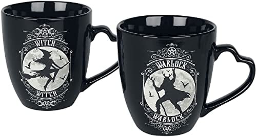 Alchemy England Witch und Warlock Becher-Set Unisex Tassen-Set multicolor