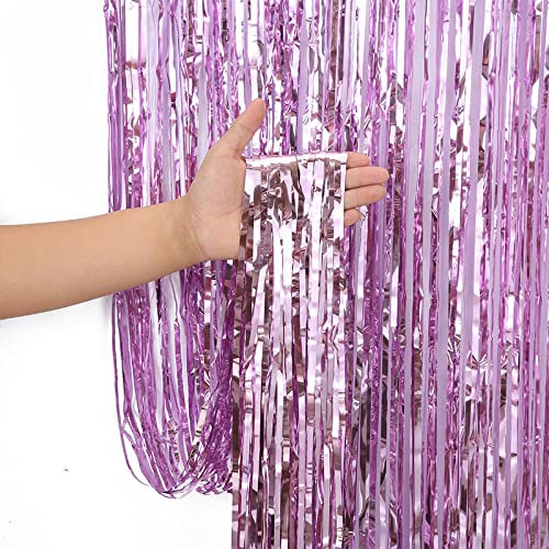 2m/2.5m/3m Foil Door Curtain [2.5m, Light Pink]
