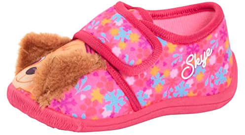 PAW PATROL Mädchen 3D Hausschuhe Skye Easy Fasten Indoor House Pink Schuhe Kleinkinder