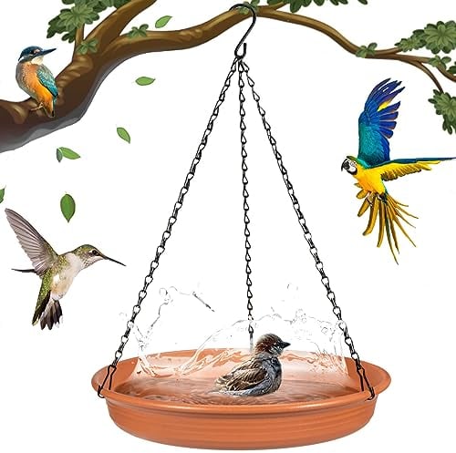 Hängende Vogeltränke Hängende Vogelfutterstation - CARGEN Garten Vogeltränke Tablett Wildlife Feeder Teller Wasserschale oder Wasserschale für Draußen Garten Terrasse Dekoration