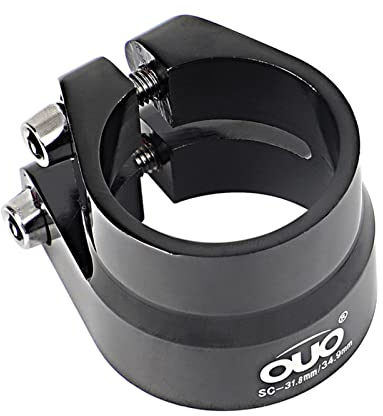 HpLive Fahrrad-Sattelstützenklemme, doppellagige Sattelklemme, Fahrrad-Sattelstützen-Rohr-Clip, 31,6 mm/34,9 mm, für Mountainbike, Rennrad