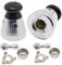 YuGtcen Lot de 2 valves universelles pour autocuiseur - 80 kPA - Avec couvercle anti-blocage et support