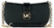 Michael Kors Carmen XS Leder Pouchette Schultertasche, Schwarz