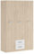 SHIITO | Modelo Chelsea - Armario Multiusos con 3 Puertas y 2 Cajones | 199.4 x 90 x 50 cm - Natural y Blanco | Minimalista Resistencia