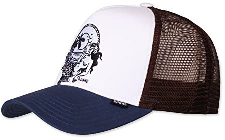 Djinns - Lazy Mermaid (White/Navy/Brown) - Trucker Cap Meshcap Hat Kappe Mütze Caps