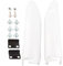 Protège-Fourche Avant Moto Fourche Garde Protecteur Blanc Avant Choc Garde Couverture Remplacement pour CR125 CR250 CE500 CRF450 CRF 250