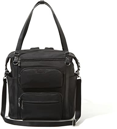 Baggallini Damen Nolita Convertible Rucksack, Schwarz