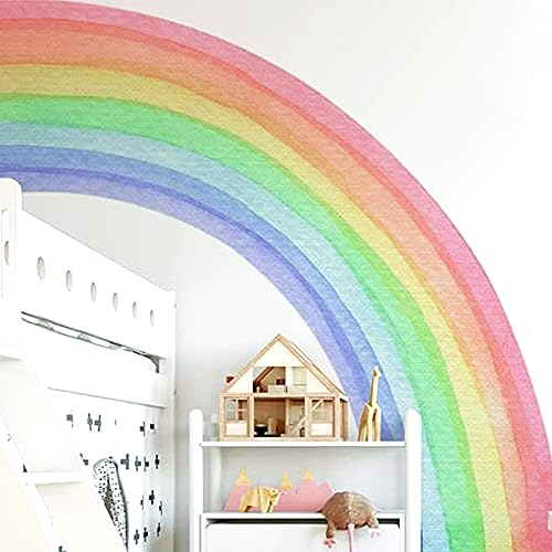 Murales De Pared De Arco Iris Bohemio, Pegatina Extraíble DIY Para Habitación De Bebé Niña, Decoración De Pared De Guardería