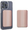 kwmobile 2X Stick-on Kartenhalter für Smartphones - Kunststoff Halter mit Halteband - 57 x 90 mm - Platz für bis zu 4 Karten - Metallic Rosegold