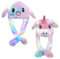 liuer 2PCS LED Mütze mit Ohren,Hasenohren Hut, Plüsch Hase Hut mit Beweglichen Ohren,Lustige Mütze Hasenmütze aus Weichem Plüsch für Make up Party, Weihnachtsfeier Fasching, Karneval & Cosplay