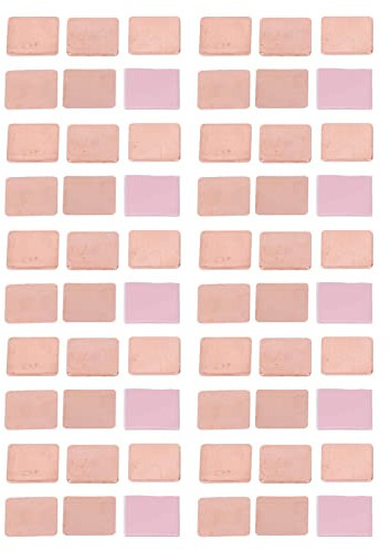 NDNCZDHC 60PCS 6 Größen Kühlkörper Kupfer Pad Shim Silikon Pad Thermal Pad Kit Kühlkörper CPU Kühler Kit Für Kühlung GPU VGa RAM VRAM VRM IC Chip