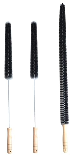 Dryer Vent Cleaner Brush 3Pcs Dryer Lint Brush Vent Cleaner, 27.6 & 29.5 Inch Flexible Refrigerator Coil Brush, Lint Trap Cleaning Tools Dryer Duct Brush Dryer Duct Cleaner for Washer Dryer Vent