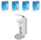 4 Distributeur de désinfectant ARNOMED en plastique, distributeur de désinfectant pour 1000ml, distributeur de savon automatique, distributeur de savon blanc pour fixation murale porte savon liquide
