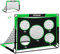 CATCHLUCK Fussballtore für Garten Kinder Fußballtor mit Torwand Fußball Tor 2 In 1 Fussballtor Pop Up Tor mit 5 Schussloecher und Tragetasche, Bodennägeln