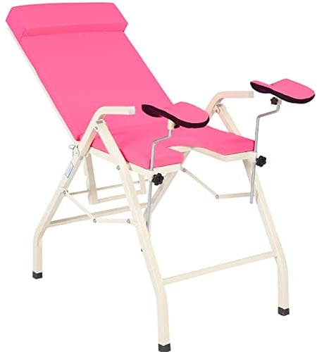 KSWBD Massage Beauty Bett Tisch Couch, Faltbare tragbare gynäkologische Untersuchungsbett, ambulante Krankenhaus gynäkologische Geburtshilfe Bett Gynäkologischer Untersuchungsstuhl
