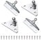 10MM Gasdruckfeder Kugelbolzen Halterung für Gasdruckdämpfer Stossdämpfer Federstütze Silber 4PCS, mit 16 Stück Schrauben