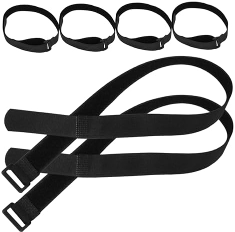 VINTORKY Gartenschirm Befestigungsgurt 6 Stück Verstellbar Wetterfest Klettband Für Terrasse Garten Sonnenschirm Zubehör 23.6 Zoll Länge