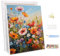 MEIYUDA Peinture par Numero Adulte avec Cadre, Inflorescence Fleur Kit de Peinture à l'Huile sur Toile par Numéro, Peinture par Numero Débutants Acrylique Pigmentée, Decoration Maison Cadeau 30x40cm