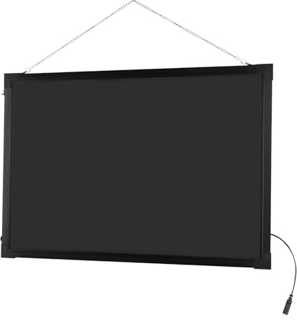 Schwarz LED Schreibtafel, Leuchttafel DIY Leuchtende Werbetafel mit 7 Farbvariationen 18 Lichteffekten, für Dekoration Werbetafeln 50 * 70CM