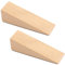 Door Stop, Wooden Door Stoppers 2 Piece Door Wedge Floor Made of Natural Wooden Fine Polishing Smooth Grain with Anti-Slip Rubber Bottom for Bedroom, Kitchen, Living Room, Bathroom Door Protector