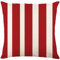 Kissenbezug 50x50 Gestreift Rot Weiß Kissenbezüge Leinen Waschbar Kissenbezug Outdoor Dekokissen Cushion Cover mit Reißverschluss Kissenhüllen für Sofa Wohnzimmer Garten Deko Kissen