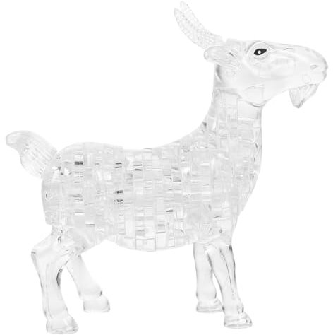 DIKACA Fashionable Crystal Goat Animal Toy Goat Desktop Ornament Creative Glass Decoration