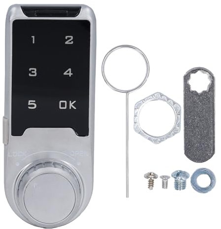 Digital Touch Keypad Electronic Cabinet Lock Keysloses Passwort -Sicherheitsschließfach für Gymnasten Spa Sauna School ABC Zinklegierung (L20)