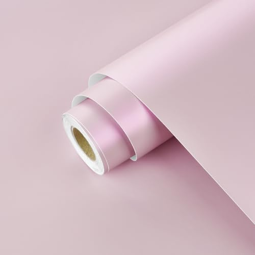 Yullpaper Pink Wallpaper for Kitchen Worktop Vinyl Covering Self Adhesive Fantasy Metallic Style Contact Paper Kitchen Counter Vinyl Wrap for Furniture Pink Sticky Back Wallpaper 40cm x 300cm