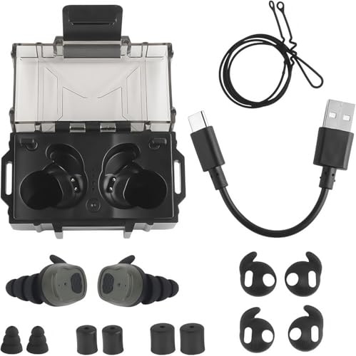 ACEXIER Tactical Bluetooth 5.3 Earphone Electronic Pickup Noise Canceling In-Ear Headset Hunting Shooting Hearing Protection Tactical Earbuds