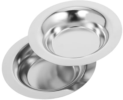 Ciieeo 2pcs Stainless Steel Candle Melting Heater Wax Melt Warmer for Waxing Small Wax Burner Aroma Melt Pot for Candle Making Home Use