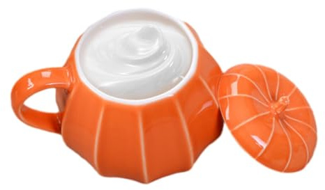 Taza Calabaza Recipiente De Agua De Cerámica Con Tapa Para Decoración De