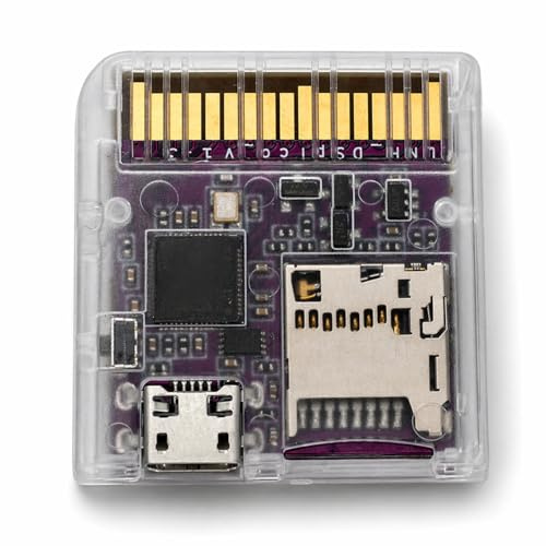 Goshyda Für NDS DSi 3DS RP2040 Videospielkarte, Game-Flashcard-Adapter, Game-Backup-Gerät mit Open-Source-Design, DS DSi-Modus-Unterstützung, Dual-Stromversorgung, Flash-Speicher