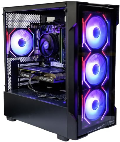 OTZ RTX 5060 8GB Gaming PC Ryzen 5 5500 32GB DDR4 Ram 500GB SSD 1TB HDD Storage WIFI Bluetooth Ready Computer Desktop 700W PSU Windows 11 Pro