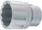 Hazet 1000Z-50 Douille carré creux 20 mm/profil à 12 pans extérieurs Taille 50 longueur 76 mm