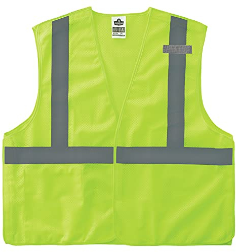 Ergodyne - 21075 GloWear 8215BA ANSI High Visibility Lime Breakaway Reflective Safety Vest, Large/X-Large