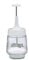 HIC Harold Import Co. 291 HIC Straight Edge Manual Food and Onion Chopper, Stainless Steel Blade, 13 Ounce, Glass, White/Clear