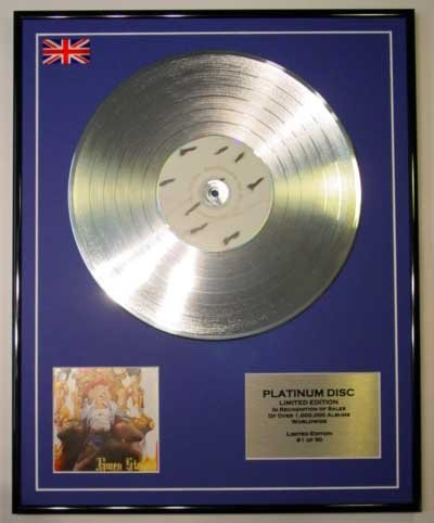 GWEN STEFANI/Limitierte Edition Platin Schallplatte/LOVE ANGEL MUSIC BABY