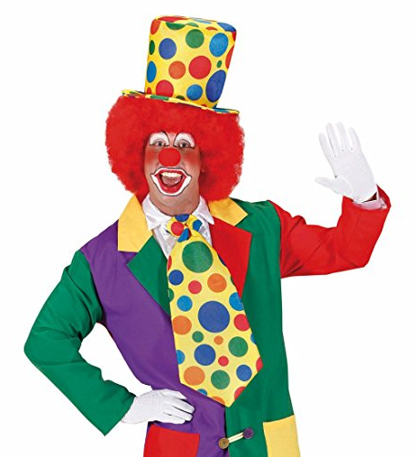 NET TOYS Riesen Clown Krawatte Jumbo Partykrawatte bunt gepunktet Maxi Klown Binder Harlekin Schlips Narr Faschingskrawatte Schelm Kostüm Zubehör