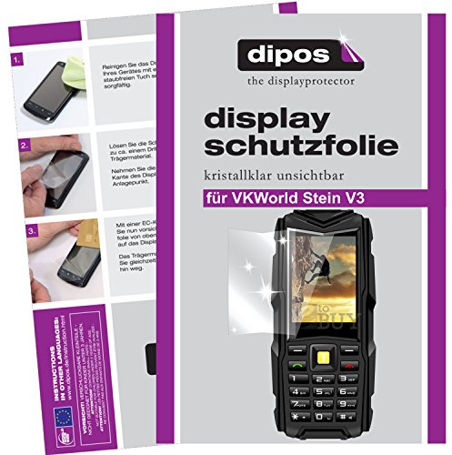 dipos 6x Displayschutzfolie klar für VKWORLD Stein V3 | Passt perfekt, Ultra-Dünn, kratzfest, blasenfrei, Case-Friendly, hüllenfreundlich, Fingerprint-kompatibel, selbstklebend