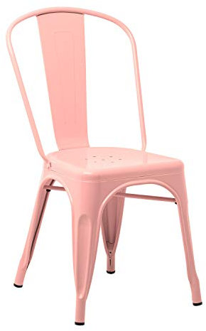 SKLUM Chaise empilable LIX Rose Quartz Salle à Manger Cuisine Style Industriel Finition Gloss