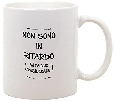 bubbleshirt Tazza Mug in ceramica Compleanno non sono in ritardo