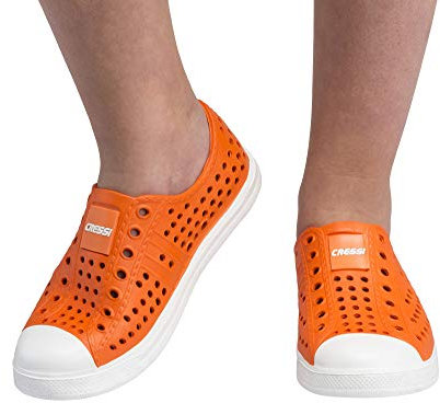 Cressi Pulpy Zapatos Adultos y Niños Escalada en Roca Mar y Piscina, Naranja/Blanco, 27