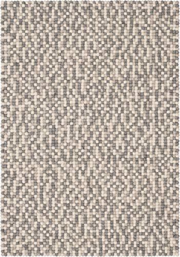 myfelt Hella Filzkugelteppich — 120x170cm, rechteckig — Weiß