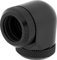 Corsair Hydro X Series XF Hardline 90 Grad 14mm OD Fittings, Doppelpack (Massives Messing, Double O-Ring Hardline Compression Design, Einfache Rohrverschraubung Mit 12mm Durchmesser) Schwarz
