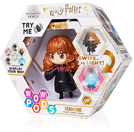 WOW! PODS - Harry Potter Wizarding World Harry Potter Figuren | Leuchtende Hermine Granger Wackelfigur | Offizielle Harry Potter Fanartikel Harry Potter Geschenke Harry Potter Spielzeug Sammelfiguren