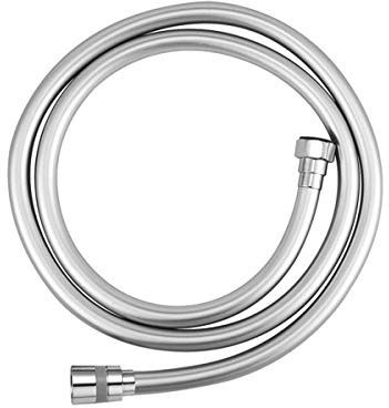 Tecmolog Brauseschlauch 2.5m Silverflex Duschschlauch PVC Anti-Knick Flexibler Duschkopf Schlauch, FHA005D