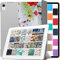 DuraSafe Cases Funda para iPad Air 11 Air 6th 2024 Air 5th 2022 Air 4th 2020 Gen A2588 A2316 A2591 MYFQ2LL/A MYFP2LL/A MYFQ2LL/A MYFQ2LL/A PrintediPad Cover con parte trasera dura translúcida