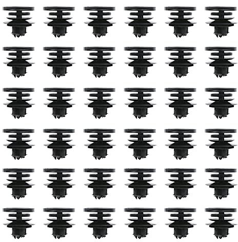 ECSiNG 50pcs Clips de Panneau Porte Intérieur Voiture Cartes de Porte Attaches de Garniture en Plastique 3B0868243 Compatible avec Golf / MK4 / Passsat/Borra
