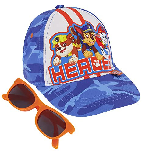 Nickelodeon Toddler Baseball Hat for Boy’s Ages 2-7 Paw Patrol Kids Cap, Blue/Orange, 2-4T
